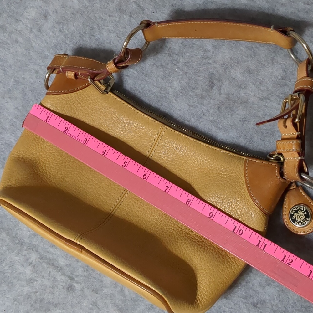 Dooney & Bourke Small O-Ring Shoulder Bag Tan Leather - Picture 11 of 14